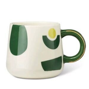 Tabitha Brown White & Green Avocado Geometric Coffee Tea Mug Cup